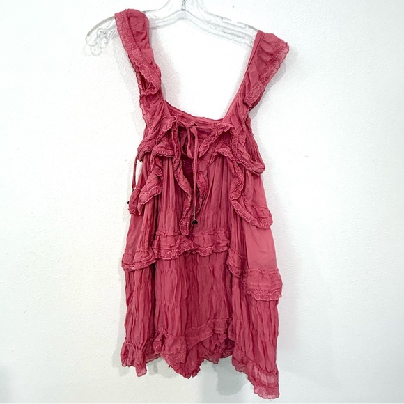Pink Ruffled Jumpsuit - Picture 7 of 12